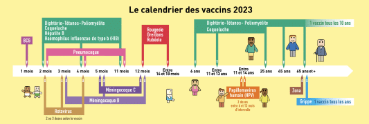 Calendrier des vaccinations 2023