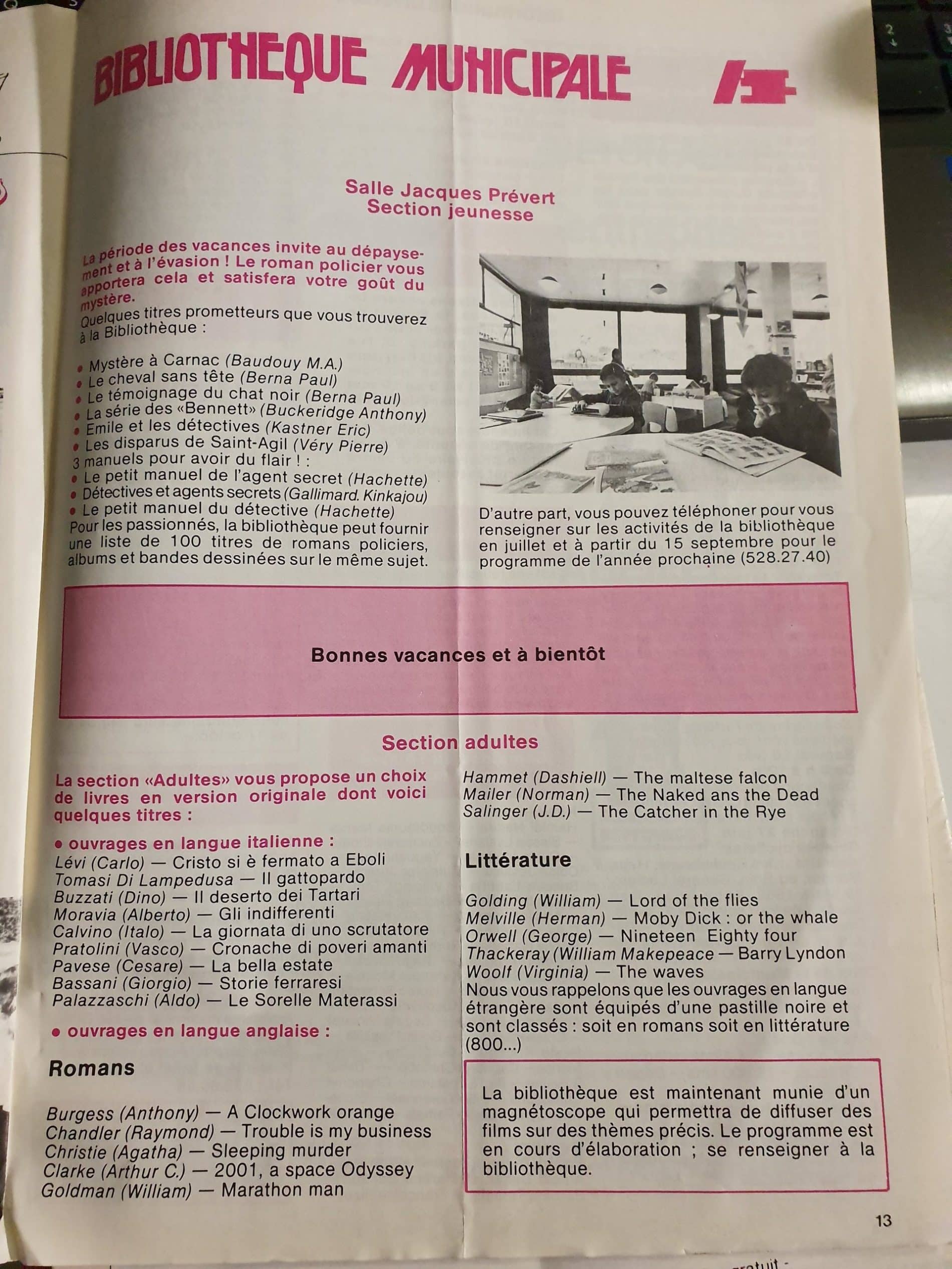 Bulletin municipal n°16, juin 1982.