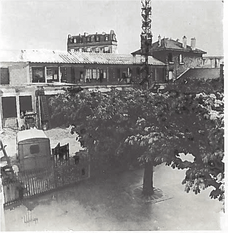 Photographie prise lors des travaux d’agrandissement de l’école